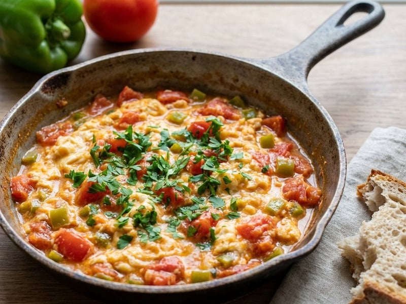 Török rántotta (menemen)