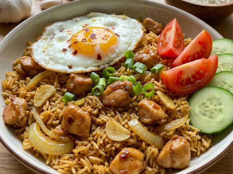 Indonesian Fried Rice – Nasi Goreng with Chicken