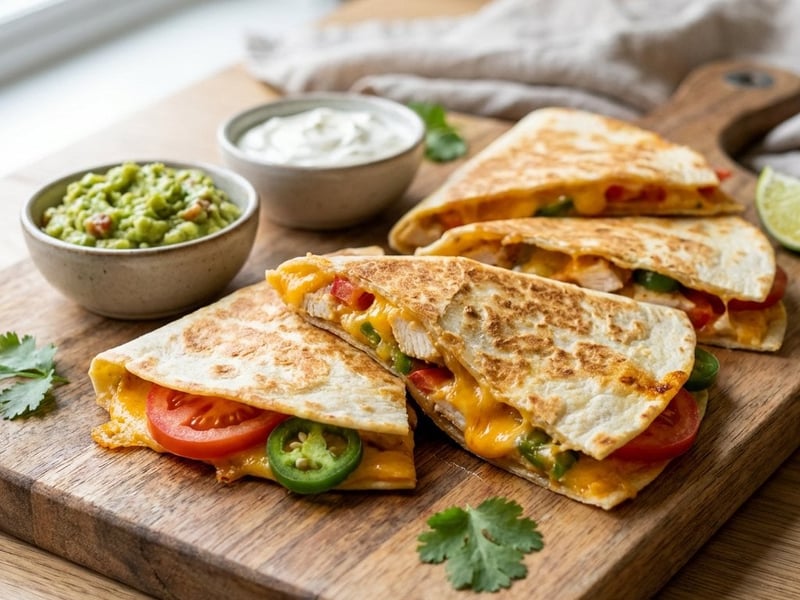 Szaftos csirkés quesadilla | Gyors mexikói vacsora