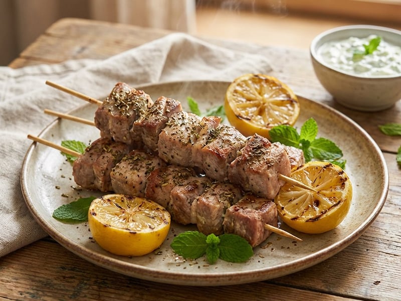 Souvlaki | Görög sertésnyárs friss fűszerekkel