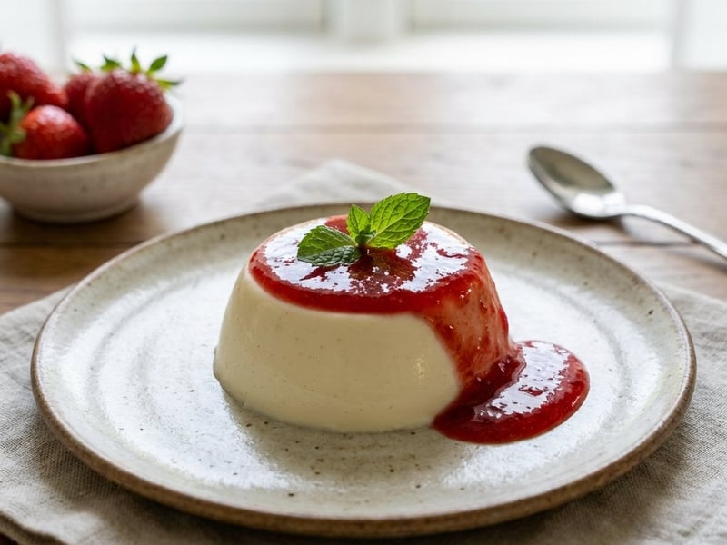 Panna cotta eperrel