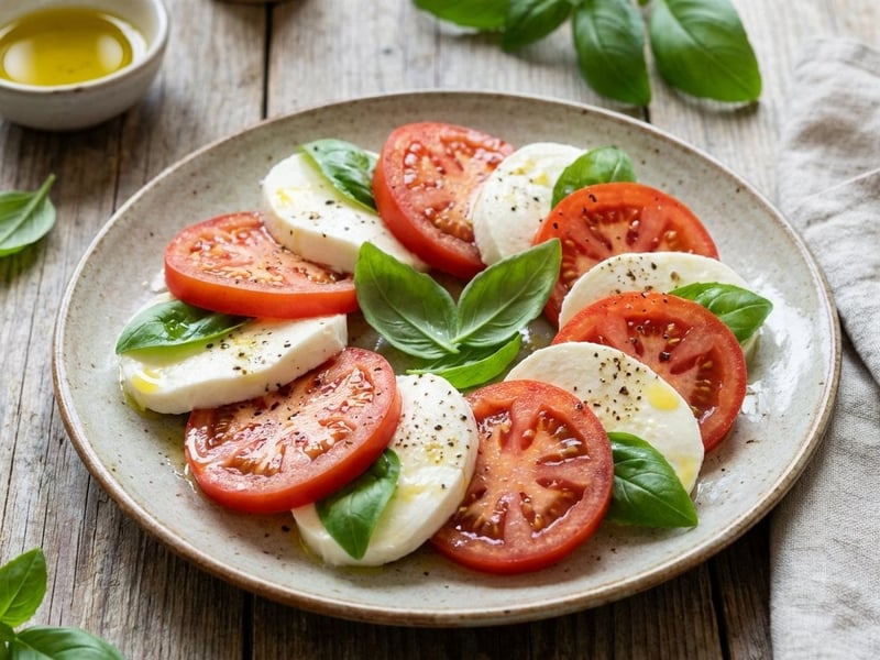 Klasszikus Caprese saláta | Friss olasz előétel