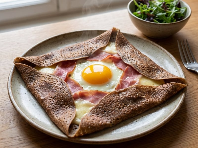 Galette - Francia hajdinalepény sonkával és sajttal
