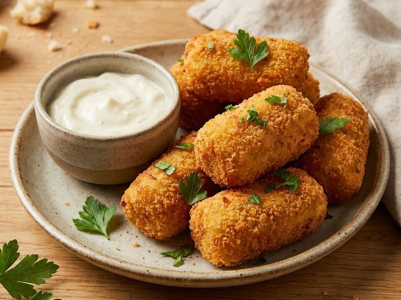 Csirke krokett aioli mártással