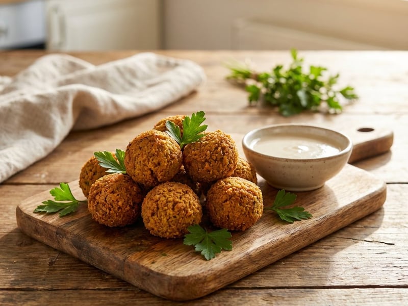 Ropogós házi falafel