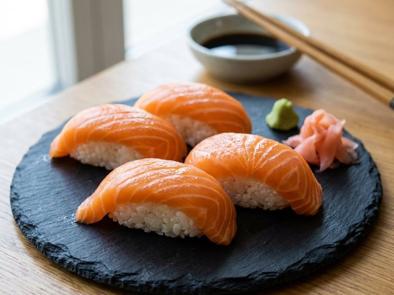 Sake nigiri - lazacos nigiri sushi