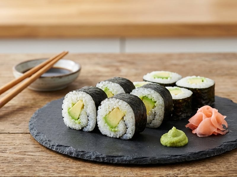 Avokádós maki sushi
