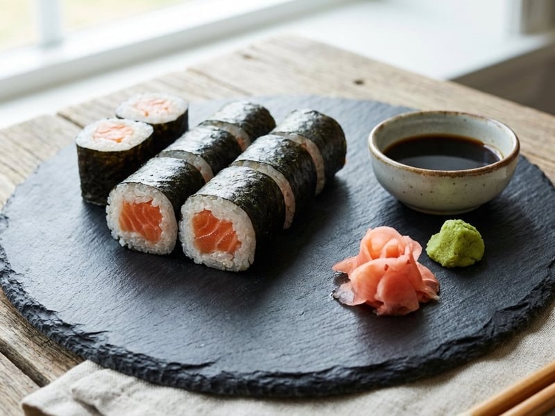 Lazacos maki sushi (Sakemaki) | Friss házi sushi recept