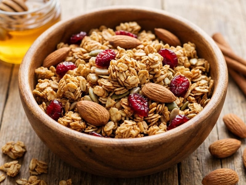 Fűszeres sült müzli | Ropogós házi granola áfonyával