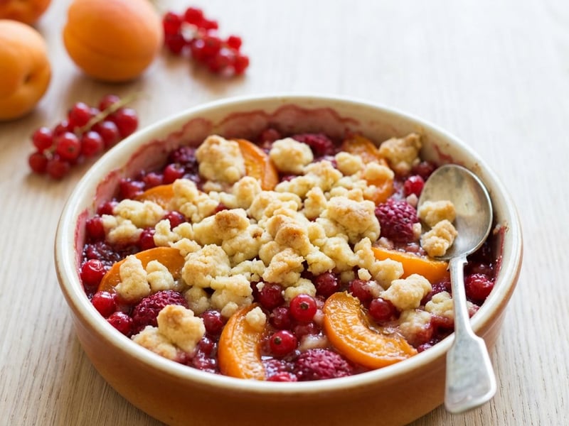 Grillezett gyümölcsös crumble