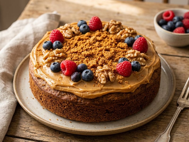 Diós torta sós karamellel