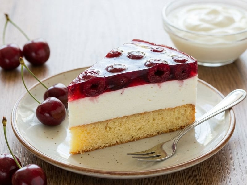 Meggyes tejfölös torta | Frissítő nyári desszert