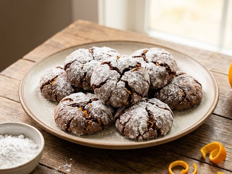 Narancsos crinkle keksz