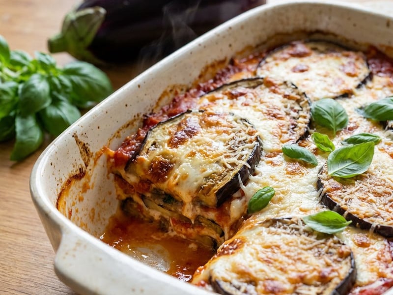 Padlizsános lasagne parmigiana