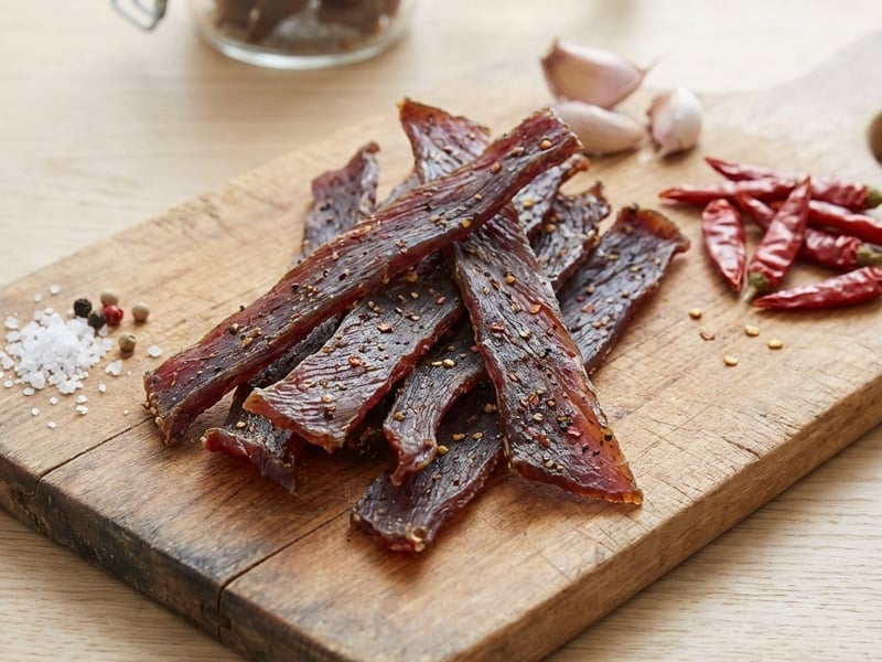 Házi marha jerky – fűszeres szárított marhahús