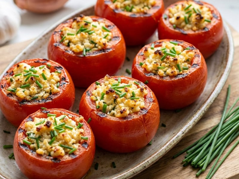 Grillezett töltött paradicsom | Könnyű nyári grill recept