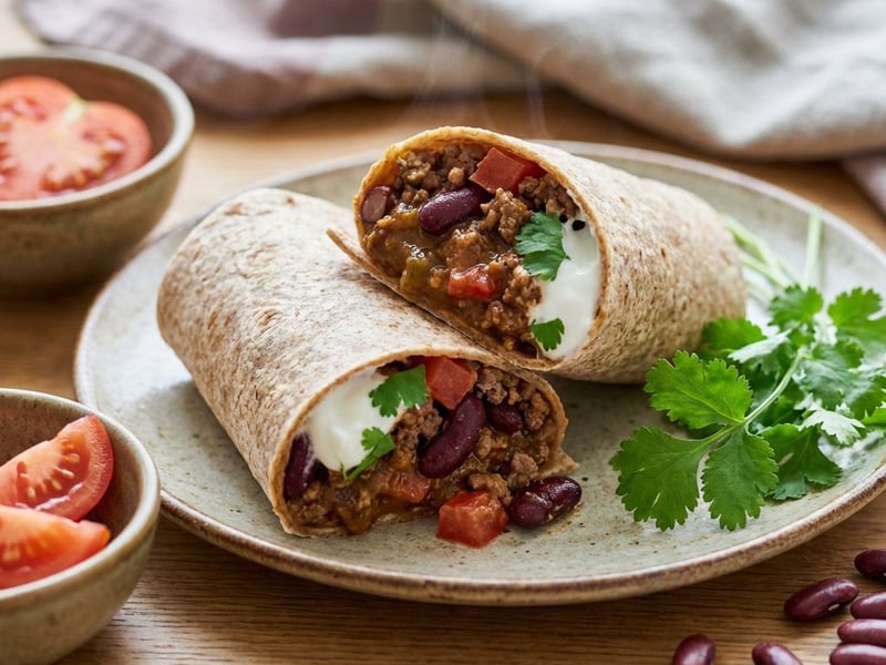 Burrito marhahússal és vörösbabbal