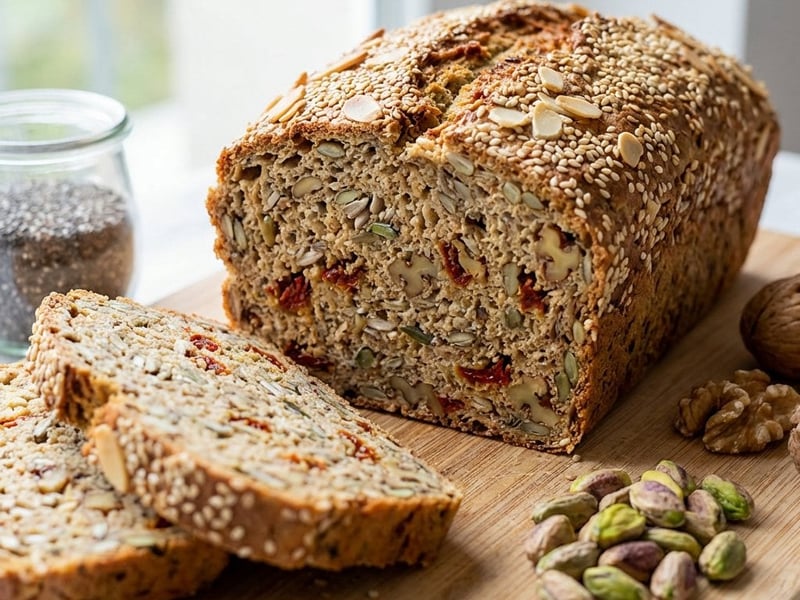 Magvas kenyér aszalt paradicsommal | Gluténmentes és Low Carb