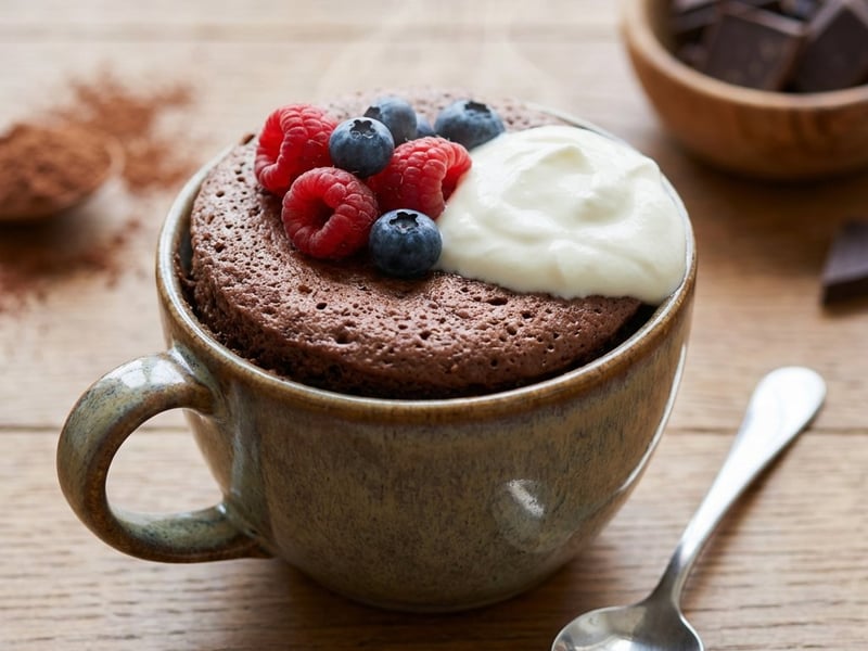 Csokoládés bögrés süti (Mug cake)
