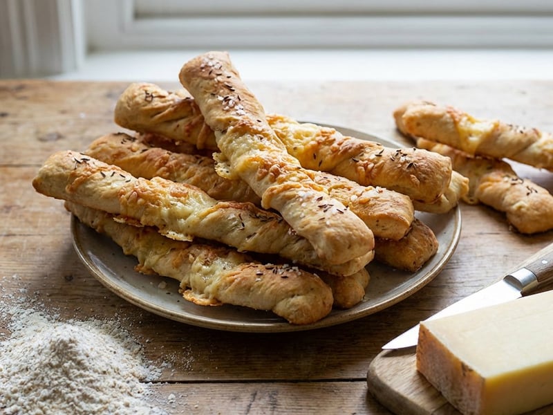 Ropogós Gruyère sajtos rudak | Prémium sós snack