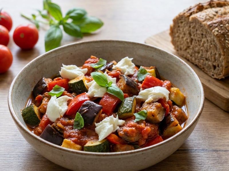 Olasz caponata | Mediterrán sült zöldségek