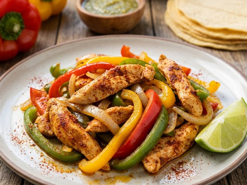 Csirke fajitas