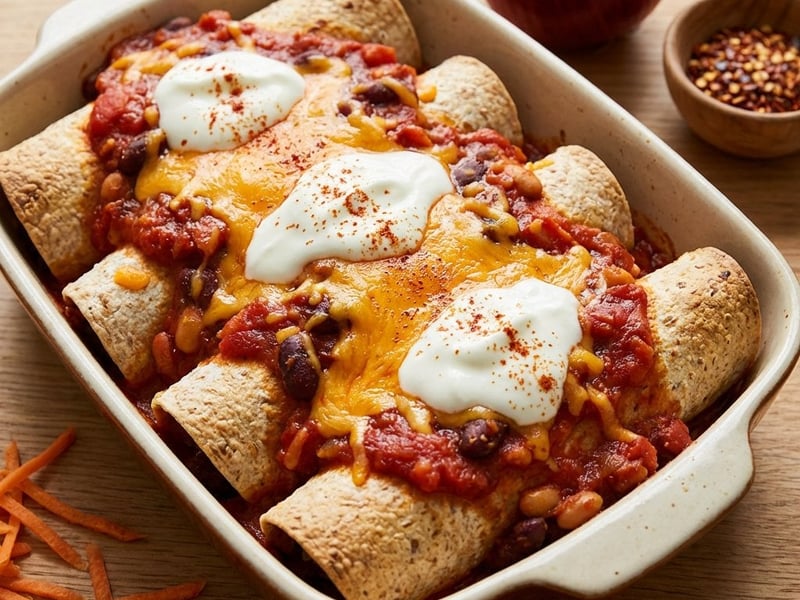 Vegetáriánus Enchilada