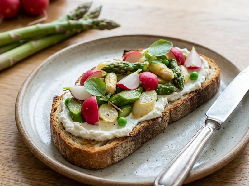 Tavaszi bruschetta spárgával | Friss reggeli 20 perc alatt