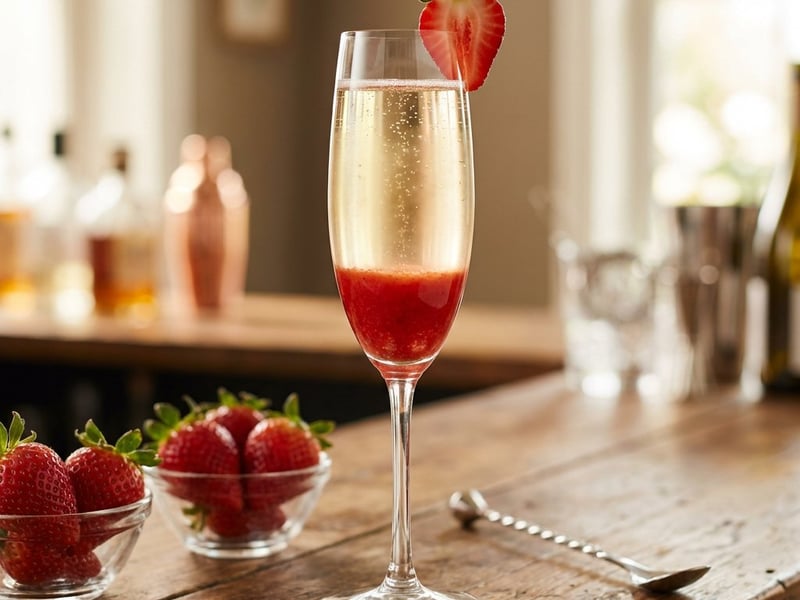 Rossini koktél | Epres Prosecco különlegesség