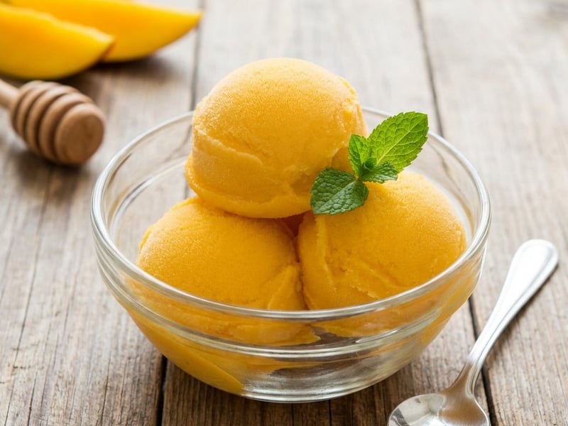 Frissítő mangó sorbet | Krémes házi desszert