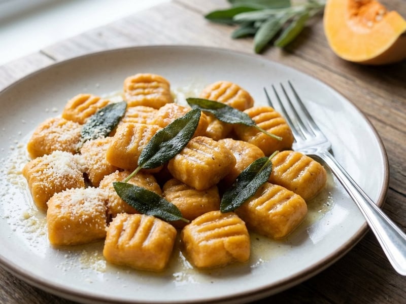 Sütőtökös gnocchi zsályával