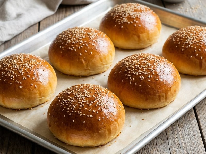 Brioche Burger Buns | Soft and Homemade