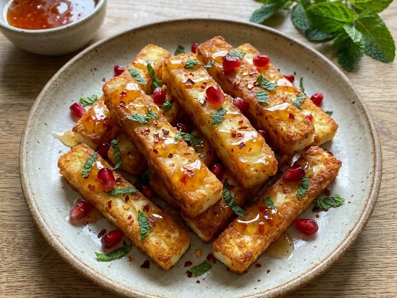 Sült halloumi hasábok | Ropogós snack