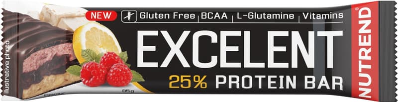 NUTREND Excelent Double Proteinszelet - Citrom+Túró+Málna