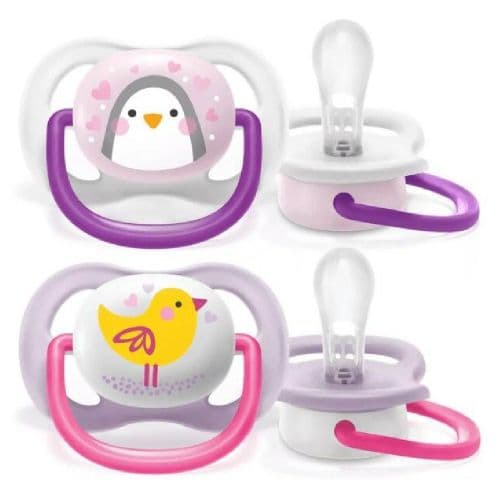 Philips Avent Ultra Air lány cumi 0-6 hónapos korig - állatos 2 db