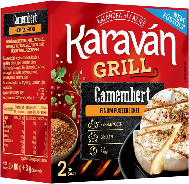 Karaván Grill camembert fűszerekkel