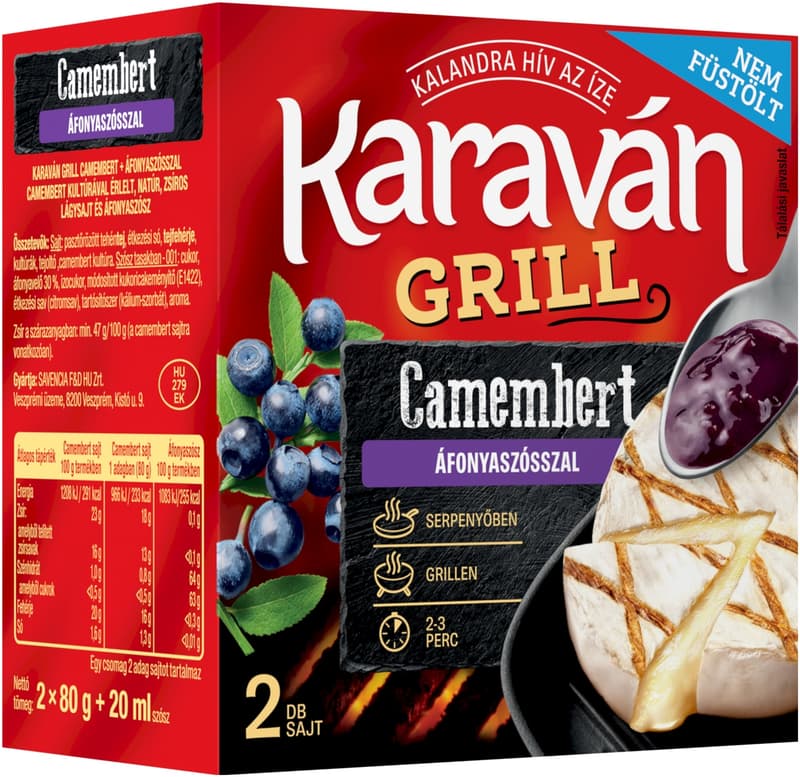 Karaván Grill camembert áfonyaszósszal