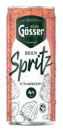 GOSSER Beer Spritz Strawberry 4% Can Tray 24x33cl SLK HU
