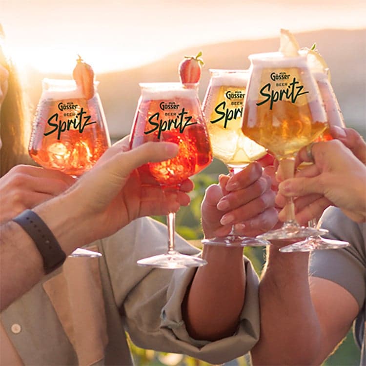 GOSSER Beer Spritz Strawberry 4% Can Tray 24x33cl SLK HU