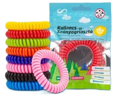 Elysium kullancs- és szúnyogriasztó szilikon karkötő és hajgumi