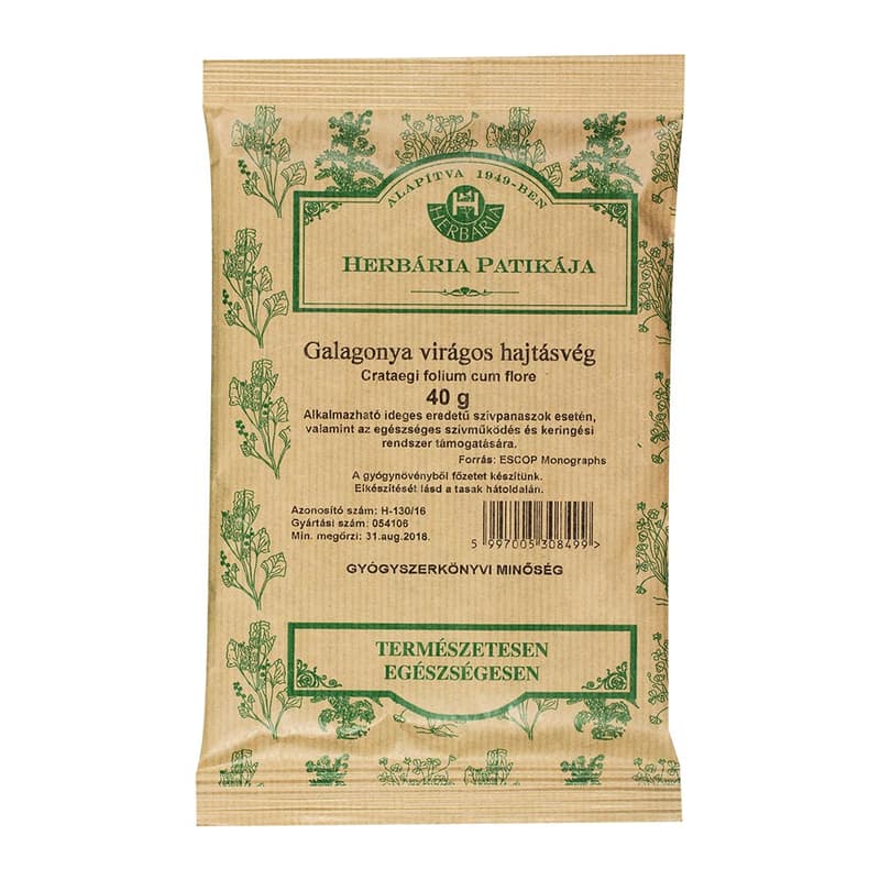 HERBÁRIA hawthorn flower+leaf tea 40g