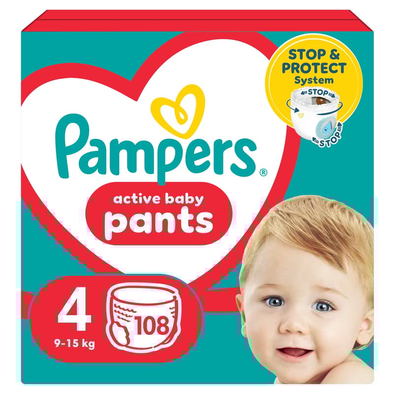 Pampers  Pant Mega Quad S4 108CT