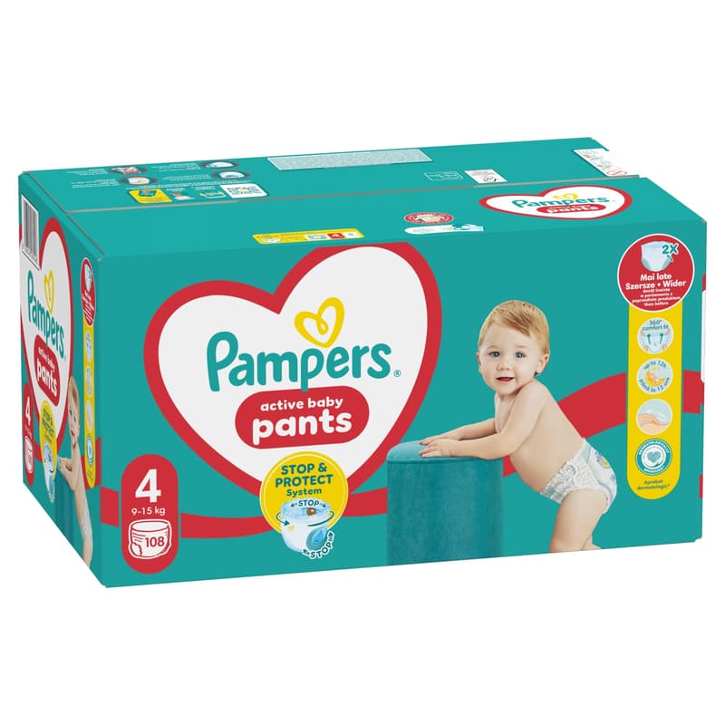 Pampers  Pant Mega Quad S4 108CT