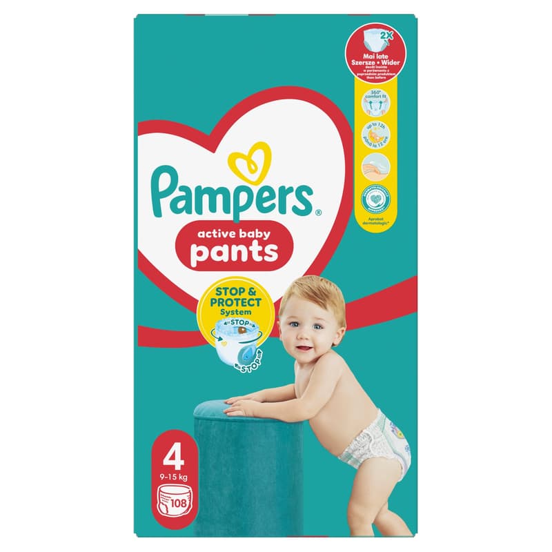 Pampers  Pant Mega Quad S4 108CT