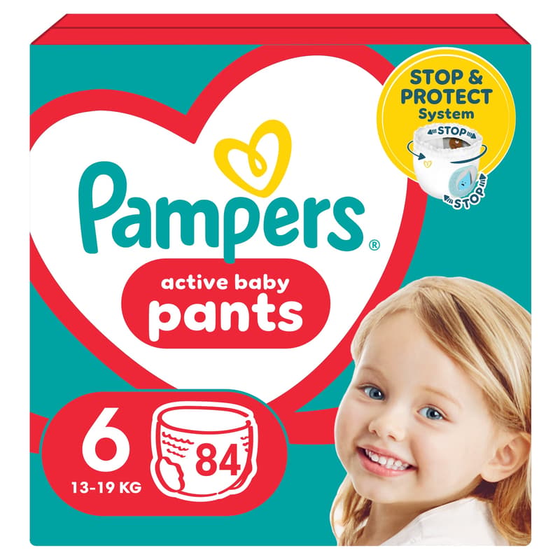 Pampers  Pant Mega Quad S6 84CT