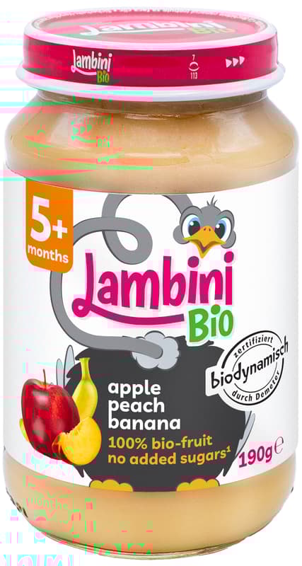 apple peach banana