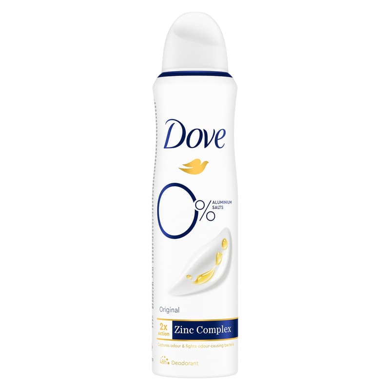 Dove Original deodorant with 0% aluminum salts, aerosol