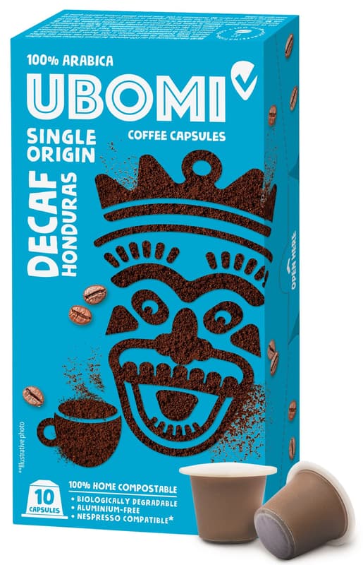 UBOMI koffeinmentes kávékapszula CO2