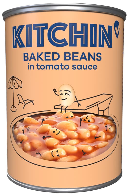 Kitchin baked beans in tomato sauce