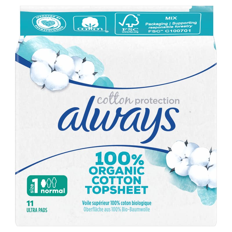 Always Cot Pro Pads Regular Wing  11CT